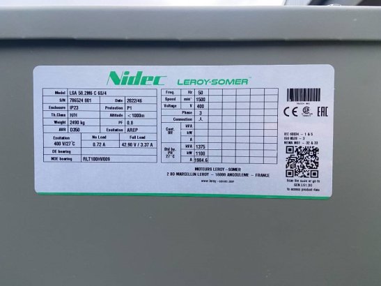Perkins 4008TAG3 - 1250 kVA Open Genset - DPX-19821-O Perkins 4008TAG3 - 1250 kVA Open Genset - DPX-19821-O 2025 1 Generat...