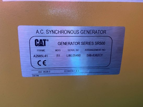 CAT DE550GC - 550 kVA Stand-by Generator - DPX-18221 DE550GC - 550 kVA Stand-by Generator - DPX-18221 2026 1 Generators im...