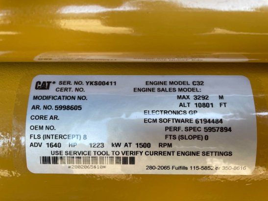 CAT DE1400GC - 1400 kVA Standby Generator - DPX-18227 DE1400GC - 1400 kVA Standby Generator - DPX-18227 2026 1 Generators ...