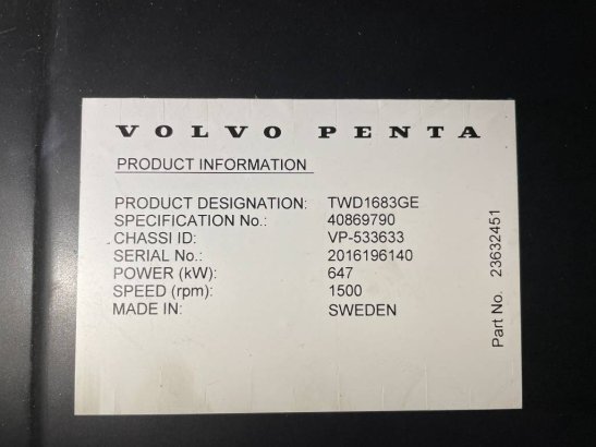 Volvo TWD1683GE - 740 kVA Stage V Generator - DPX-19040 TWD1683GE - 740 kVA Stage V Generator - DPX-19040 2026 1 Generator...