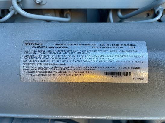 Perkins 4012-46TAG2A - 1.650 kVA Generator - DPX-19823 Perkins 4012-46TAG2A - 1.650 kVA Generator - DPX-19823 2025 1 Gener...