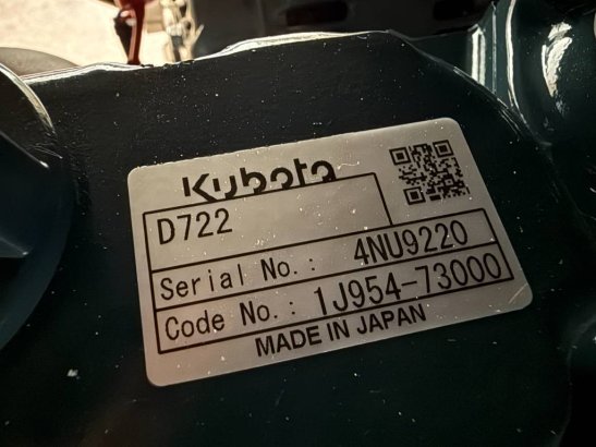 Kubota D722 - MPS113TDE - 10 kVA - Genset - DPX-25122 D722 - MPS113TDE - 10 kVA - Genset - DPX-25122 2023 1 Generators ima...