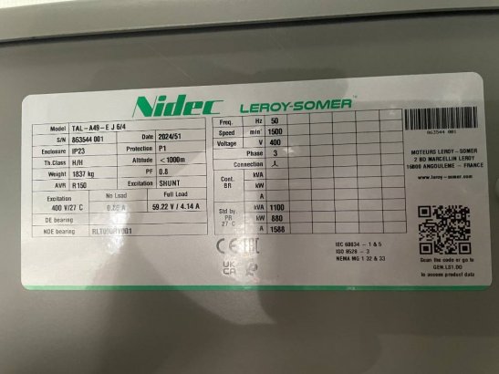 Perkins 4008TAG2A - 1100 kVA Generator - DPX-19820 Perkins 4008TAG2A - 1100 kVA Generator - DPX-19820 2025 1 Generators im...