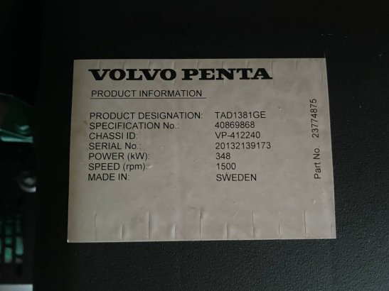 Volvo TAD1381GE - 390 kVA Stage V Genset - DPX-19031 TAD1381GE - 390 kVA Stage V Genset - DPX-19031 2024 1 Generators imag...