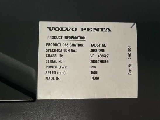 Volvo TAD841GE - 275 kVA Generator - DPX-18876 TAD841GE - 275 kVA Generator - DPX-18876 2026 1 Generators image 13