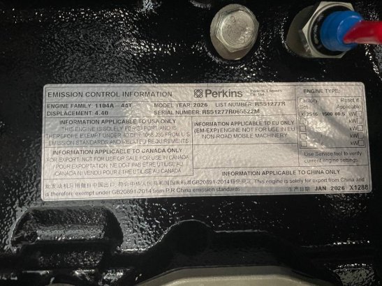 Perkins 1104A-44TG2 - 88 kVA Generator - DPX-19805 Perkins 1104A-44TG2 - 88 kVA Generator - DPX-19805 2026 1 Generators im...