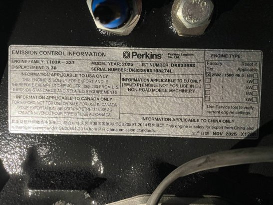 Perkins 1103A-33TG1 - 50 kVA Generator - DPX-19803 Perkins 1103A-33TG1 - 50 kVA Generator - DPX-19803 2026 1 Generators im...