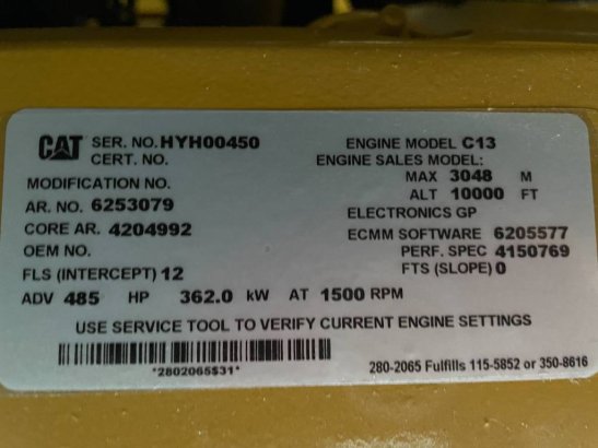 CAT DE400E0 - C13 - 400kVA Generator - DPX-18023 DE400E0 - C13 - 400kVA Generator - DPX-18023 2025 1 Generators image 28