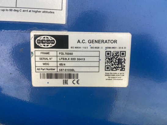 FG Wilson P1100-E1- 1.100 kVA Open Genset - DPX-16027-O FG Wilson P1100-E1- 1.100 kVA Open Genset - DPX-16027-O 2026 1 Gen...