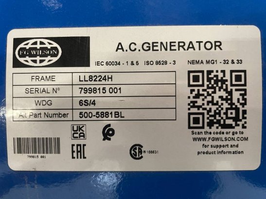 FG Wilson P1250-1 - 1250 kVA Open Genset - DPX-16028-O FG Wilson P1250-1 - 1250 kVA Open Genset - DPX-16028-O 2026 1 Gener...