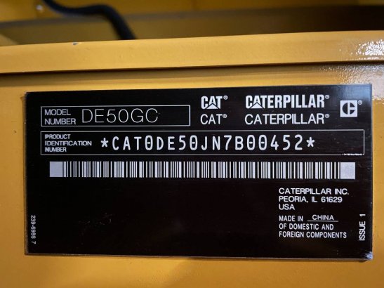 CAT DE50GC - 50 kVA Stand-by Generator Set - DPX-18205 DE50GC - 50 kVA Stand-by Generator Set - DPX-18205 2025 1 Generator...