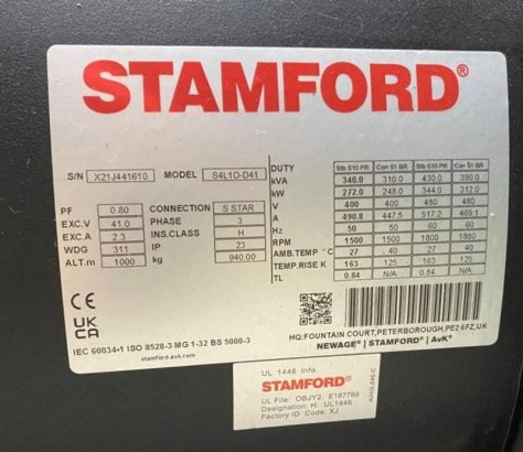 Volvo TAD1341GE-B - 330 kVA Generator - DPX-18877 TAD1341GE-B - 330 kVA Generator - DPX-18877 2026 1 Generators image 14