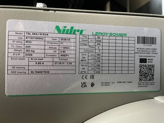 Deutz TCD6.1L6 - 165 kVA Stage V Generator - DPX-19014 Deutz TCD6.1L6 - 165 kVA Stage V Generator - DPX-19014 2026 1 Gener...