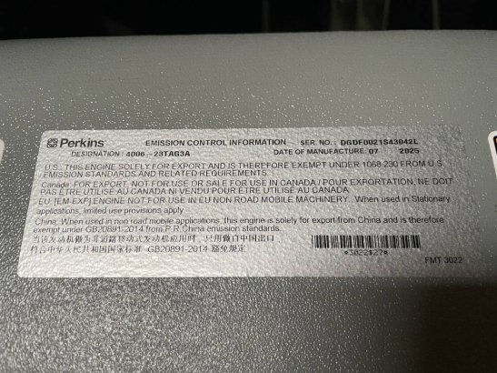 Perkins 4006-23TAG3A - 900 kVA Generator - DPX-19818 Perkins 4006-23TAG3A - 900 kVA Generator - DPX-19818 2026 1 Generator...