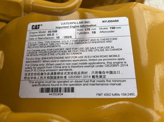 CAT 3516B - 2.250 kVA Generator - DPX-25084 3516B - 2.250 kVA Generator - DPX-25084 2025 1 Generators image 44