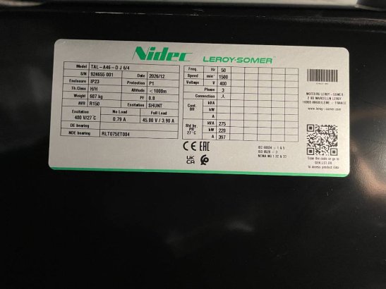 Perkins 1206A-E70TTAG3- 275 kVA Generator - DPX-19810 Perkins 1206A-E70TTAG3- 275 kVA Generator - DPX-19810 2026 1 Generat...