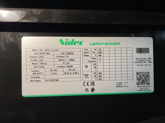 Hyundai DP180LA - 630 kVA Generator - DPX-19856 DP180LA - 630 kVA Generator - DPX-19856 2026 1 Generators image 14