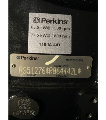 Perkins 1104A-44TG1 - 73 kVA Generator - DPX-19804.1 Perkins 1104A-44TG1 - 73 kVA Generator - DPX-19804.1 2026 1 Generator...