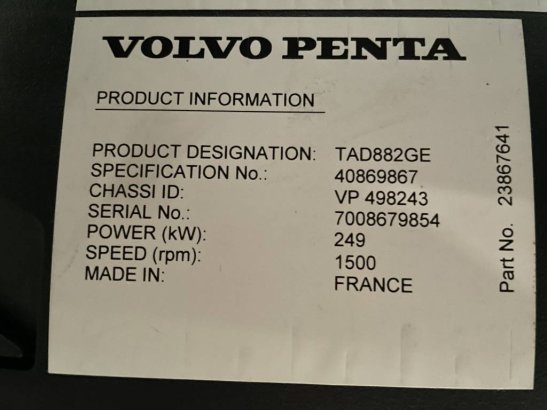Volvo TAD882GE - 275 kVA Stage V Generator - DPX-19029 TAD882GE - 275 kVA Stage V Generator - DPX-19029 2026 1 Generators ...