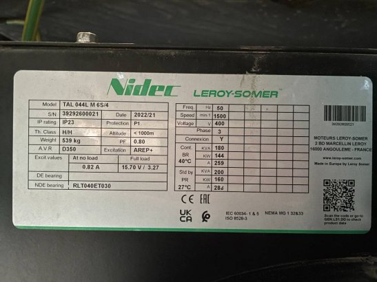 Iveco NEF67TM4 - 190kVA Used Generator - DPX-12666 Iveco NEF67TM4 - 190kVA Used Generator - DPX-12666 2023 2 Generators im...