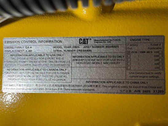 CAT DE88E0 - 88 kVA Generator - DPX-18012 DE88E0 - 88 kVA Generator - DPX-18012 2025 1 Generators image 70