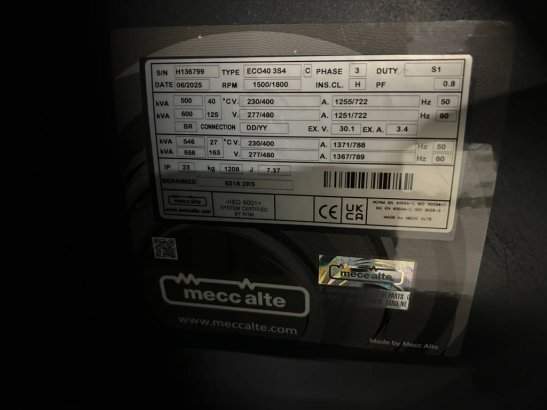 Scania DC13 072A - 550 kVA Stage V Genset - DPX-19929 DC13 072A - 550 kVA Stage V Genset - DPX-19929 2026 1 Generators ima...