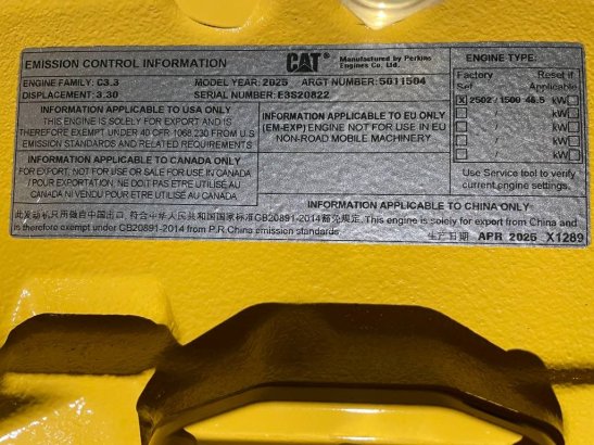 CAT DE50E0 - 50 kVA Generator - DPX-18006 DE50E0 - 50 kVA Generator - DPX-18006 2026 1 Generators image 89