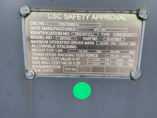 Container 20FT - Genset Container - DPX-29040 Container 20FT - Genset Container - DPX-29040 2014 1 image 13