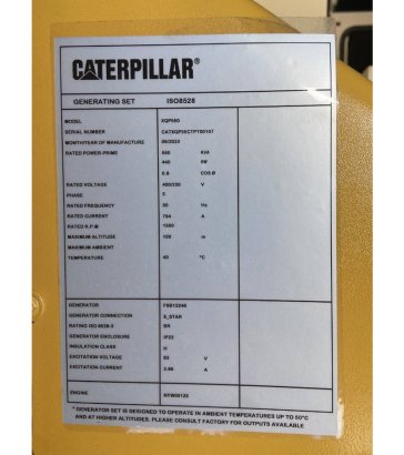 CAT XQP550 - Generator 550 kVA Stage V - DPX-18143 XQP550 - Generator 550 kVA Stage V - DPX-18143 2025 1 Generators image 4