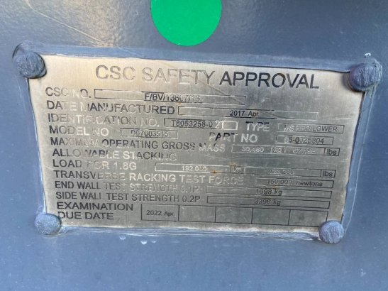 Container 40FT HC - Genset Container - DPX-29048 Container 40FT HC - Genset Container - DPX-29048 2017 1 image 31