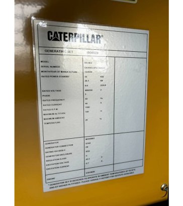 CAT DE33E0 - 33 kVA Generator - DPX-18004 DE33E0 - 33 kVA Generator - DPX-18004 2025 1 Generators image 20