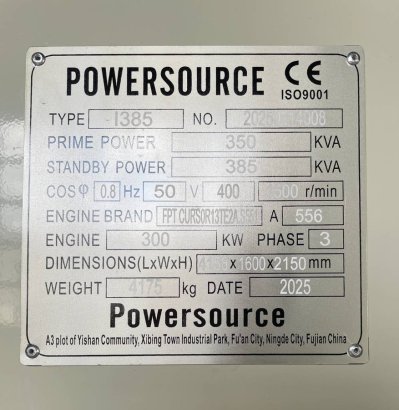 Iveco CR13TE2A - 385 kVA Generator - DPX-19795 Iveco CR13TE2A - 385 kVA Generator - DPX-19795 2025 1 Generators image 20