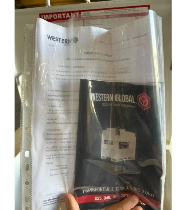 Western Global 20TCC - 2.000 Liter Diesel Tank - DPX-25083 Western Global 20TCC - 2.000 Liter Diesel Tank - DPX-25083 2026...