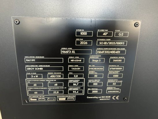 Iveco NEF45SM1A - 66 kVA Genset SuperSilent - DPX-21028 Iveco NEF45SM1A - 66 kVA Genset SuperSilent - DPX-21028 2026 1 Gen...