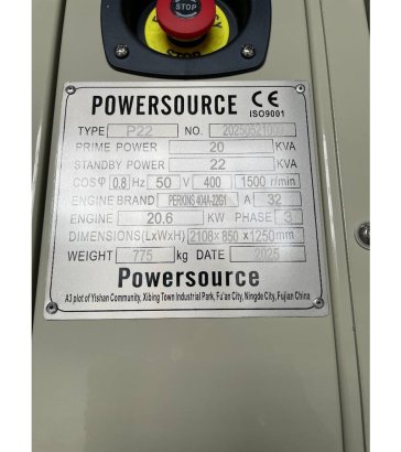 Perkins 404D-22G - 22 kVA Generator - DPX-19801 Perkins 404D-22G - 22 kVA Generator - DPX-19801 2025 1 Generators image 6