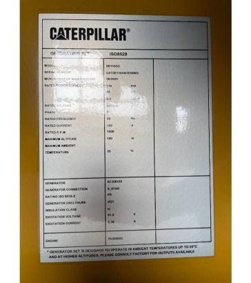 CAT DE110GC - 110 kVA Stand-by Generator - DPX-18208 DE110GC - 110 kVA Stand-by Generator - DPX-18208 2025 1 Generators im...