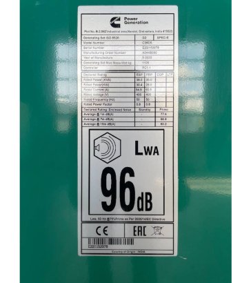 Cummins C38D5 - 38 kVA Surplus Genset - DPX-18504 C38D5 - 38 kVA Surplus Genset - DPX-18504 2022 2 Generators image 10