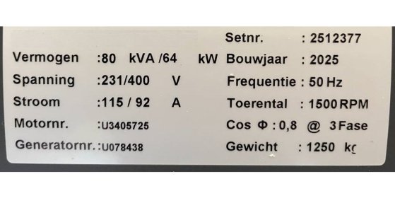 JCB 448TGWA-72 - 80kVA marine genset St-5 - DPX-22002 448TGWA-72 - 80kVA marine genset St-5 - DPX-22002 2025 1 Generators ...