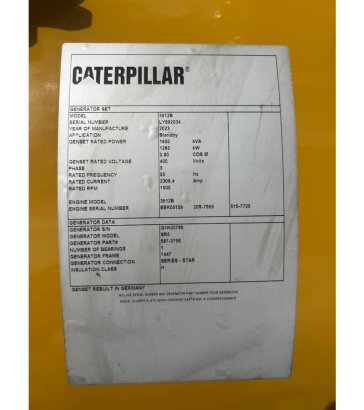 CAT 3512B - 1.600 kVA Open Generator - DPX-18102 3512B - 1.600 kVA Open Generator - DPX-18102 2024 1 Generators image 21