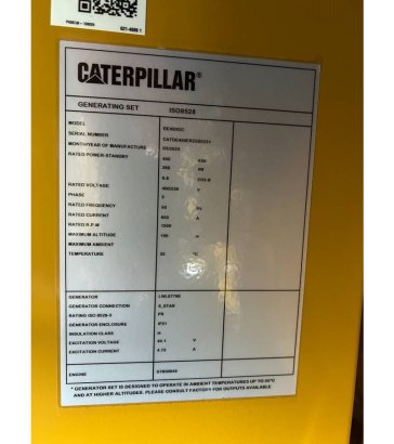 CAT DE450GC - 450 kVA Stand-by Generator - DPX-18219 DE450GC - 450 kVA Stand-by Generator - DPX-18219 2025 1 Generators im...