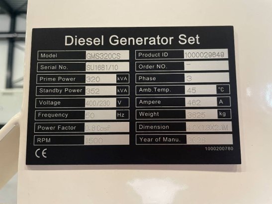 Cummins 6CTAA9.5-G1 - 352kVA Generator - DPX-20036 6CTAA9.5-G1 - 352kVA Generator - DPX-20036 2026 1 Generators image 21