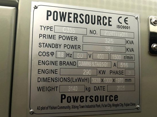 Cummins 6LTAA9.5-G1 - 360 kVA Generator - DPX-19843 6LTAA9.5-G1 - 360 kVA Generator - DPX-19843 2025 1 Generators image 21