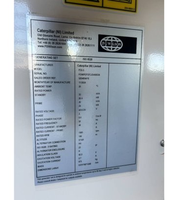 FG Wilson P33-3 - 33 kVA Open Genset - DPX-16003-O FG Wilson P33-3 - 33 kVA Open Genset - DPX-16003-O 2025 1 Generators im...