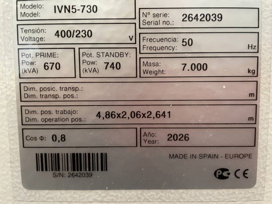 Volvo TWD1683GE - 740 kVA Stage V Generator - DPX-19040 TWD1683GE - 740 kVA Stage V Generator - DPX-19040 2026 1 Generator...