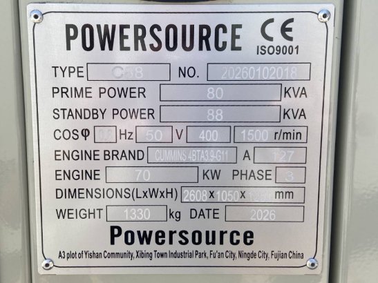 Cummins 4BTA3.9-G11 - 88 kVA Generator - DPX-19834 4BTA3.9-G11 - 88 kVA Generator - DPX-19834 2026 1 Generators image 32