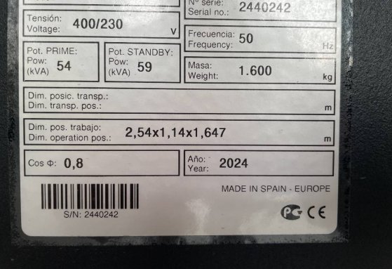 Deutz TCD2.9L4 - 60 kVA Stage V Generator - DPX-19006.1 Deutz TCD2.9L4 - 60 kVA Stage V Generator - DPX-19006.1 2025 1 Gen...