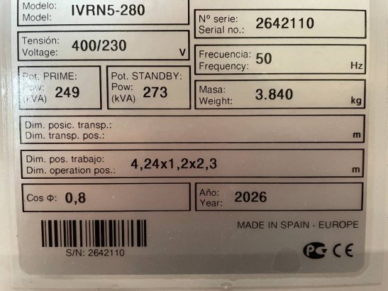 Volvo TAD882GE - 275 kVA Stage V Generator - DPX-19029 TAD882GE - 275 kVA Stage V Generator - DPX-19029 2026 1 Generators ...