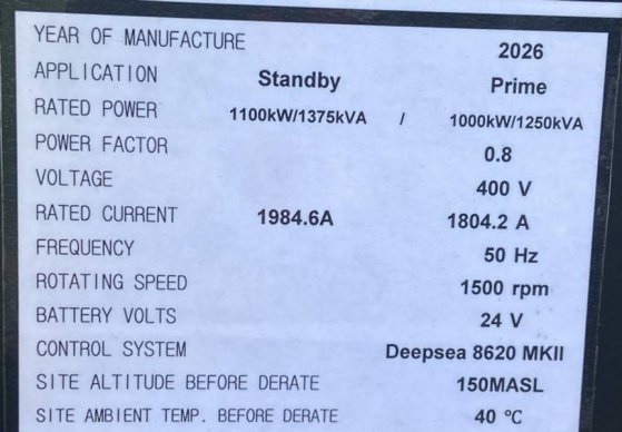Cummins KTA50-G3 - 1.375 kVA Generator - DPX-18818-O KTA50-G3 - 1.375 kVA Generator - DPX-18818-O 2026 1 Generators image 31