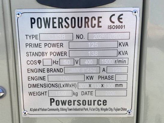 Cummins 6BTA5.9-G2 - 138 kVA Generator - DPX-19836 6BTA5.9-G2 - 138 kVA Generator - DPX-19836 2026 1 Generators image 47