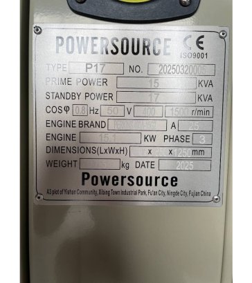 Perkins 403A-15G2 - 17 kVA Generator - DPX-19800.1 Perkins 403A-15G2 - 17 kVA Generator - DPX-19800.1 2025 1 Generators im...